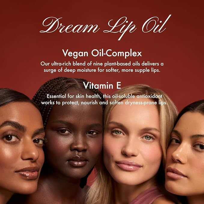 Summer Fridays Dream Lip Oil - Tinted Lip Oil with Moisturizing Sheer Coverage, High-Shine and Deep Hydration - Non-Sticky Formula for Long-Lasting Softness - Bare Sand (0.15 Oz)