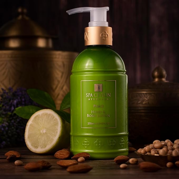 SPA CEYLON Peace Hand and Body Lotion | Calming Herbal Moisturizer with Coconut, Almond & Lemongrass | Gentle & Soothing for All Skin Types