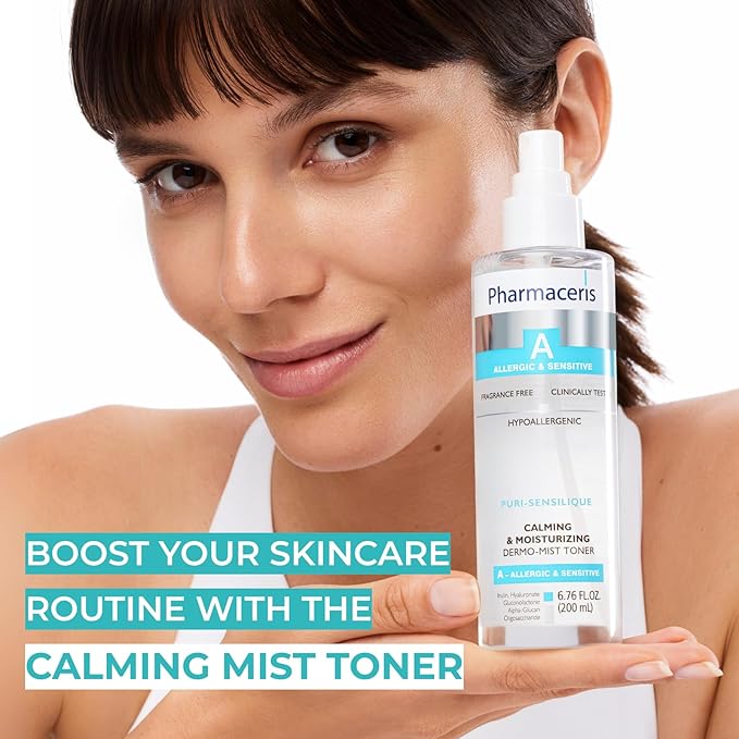 Calming Mist Toner, Soothing & Hydrating Face Mist for Sensitive & Allergy-Prone Complexion; Restores pH, Refreshes & Supports Skin’s Barrier & Microbiome Puri-SENSILIQUE, 6.76 fl oz