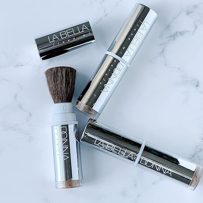 Minerals on the Go - (Dispensing Brush w/Loose Foundation) in Peche