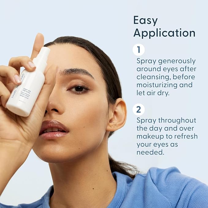 twenty/twenty Easy On The Eyes – 0.02% Hypochlorous Acid Spray to Cleanse Eyelashes – Reduce Eyelid Irritation – Safe for Sensitive Skin – Ophthalmologist Developed–Vegan, Clean Ingredients – 60ml
