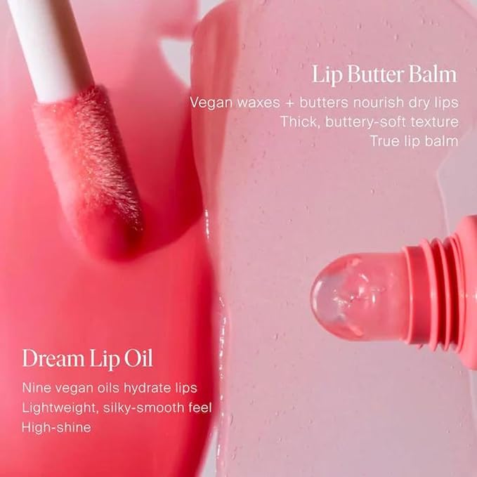 Summer Fridays Dream Lip Oil - Tinted Lip Oil with Moisturizing Sheer Coverage, High-Shine and Deep Hydration - Non-Sticky Formula for Long-Lasting Softness - Pink Cloud (0.15 Oz)