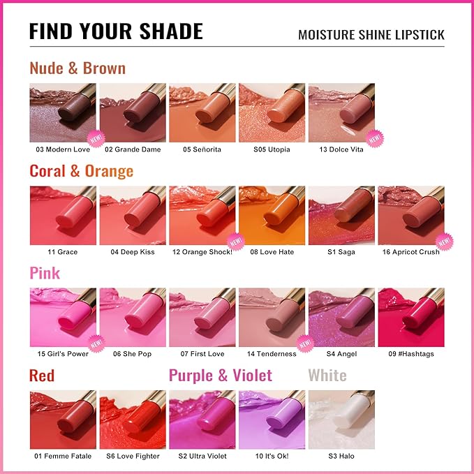 Oulac Moisturizing Shine Red Lipstick for Women, 2 in 1 Tinted Lip Balm for Winter, Hydrated Juicy and Glossy Lip Color for Dry, Cracked and Chapped Lips, Vegan 2.2g/0.07oz (02)