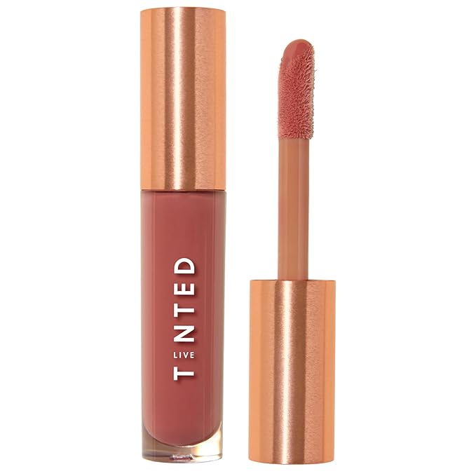 Live Tinted Huegloss High-Shine Lip Gloss - Hydrating, Non-Sticky, Moisturizing Lip Gloss with Hyaluronic Acid, Coconut Oil, and Shea Butter For a Soft Barrier & Seals in Moisture - Mauve