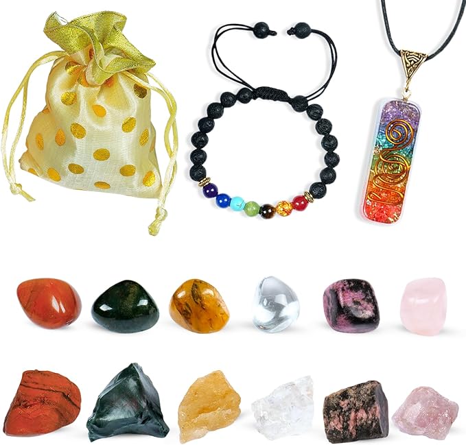 NARIBABU Cancer Zodiac - Zodiac Healing Gifts - Cancer Chakra Crystals - Zodiac Sign Gemstones Set - Cancer Healing Crystals Set - Cancer Crystals Gift Set