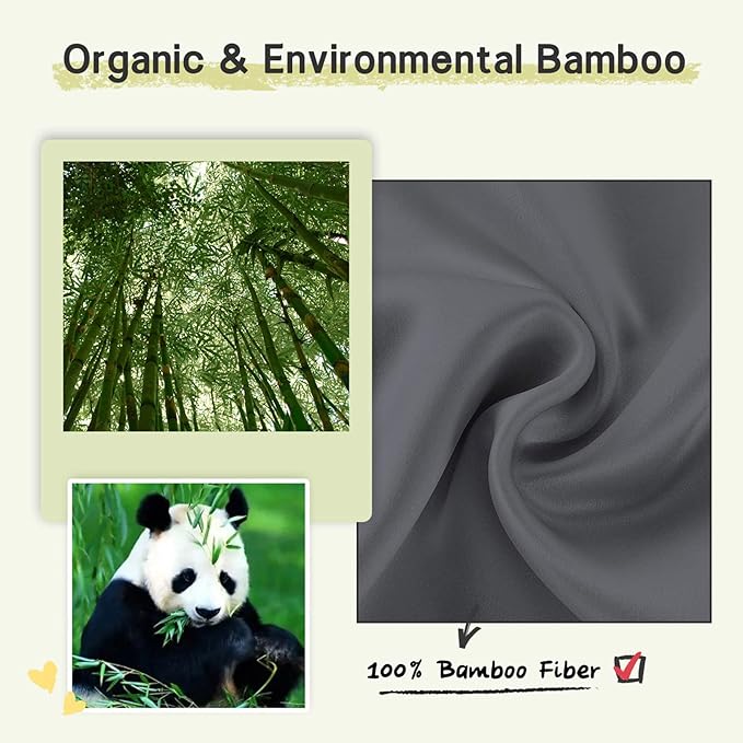 100% Handmade Bamboo Sleeping Eye Mask for Women for Men,Night Masks,Organic Sleep Mask,Blockout Eye Mask for Sleeping,Large Size Adjustable (1 PC, Dark Grey)