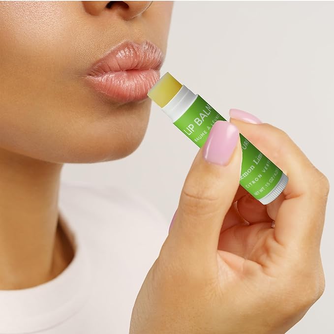 Citrus Lip Balm Collection, Vegan Lip Balm Set, Bees Wax Free, Coconut Oil Free, Avocado Oil, Organic Jojoba Oil, Vitamin E, Natural Moisturizer For Dry Cracked Lips, 3 Tube Set