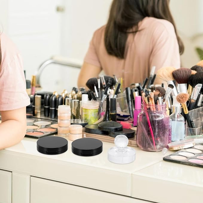 FRCOLOR 1 Set Portion Tray Loose Powder Compact Case Makeup Pallete Blush Storage Case Blush Container Reusable Blush Case Diy Empty Makeup Lipstick Container Blank Abs Sample Travel