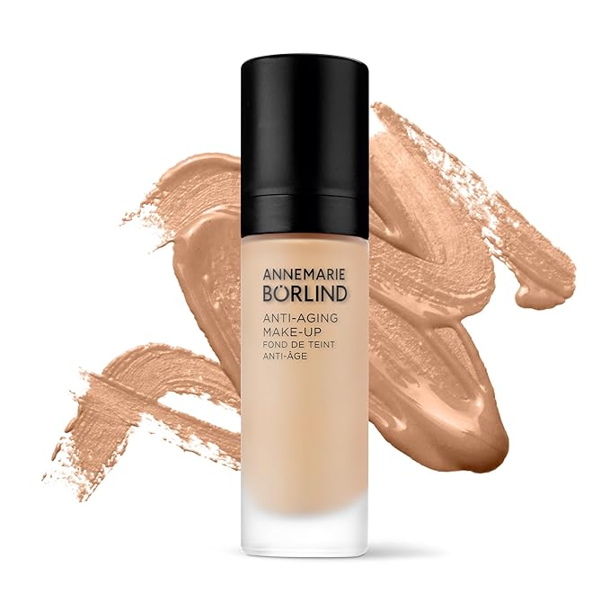 ANNEMARIE BÖRLIND - ANTI-AGING MAKE UP - bronze - smoothing, lifting & refining foundation, with natural ingredients, high coverage, 1.01 Fl. Oz.