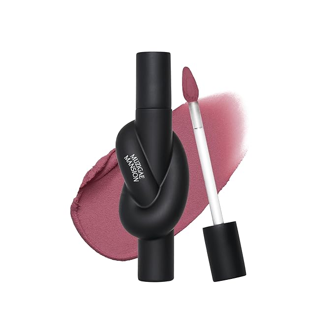 Tie Up Cover Tint - Waterproof & Long Lasting Lip Stain for Women - Korean Base Nude Tint Stick - Kbeauty Matte Gloss - Mood Color Changing (05 HUSH ROSE, 0.2 Fl oz)