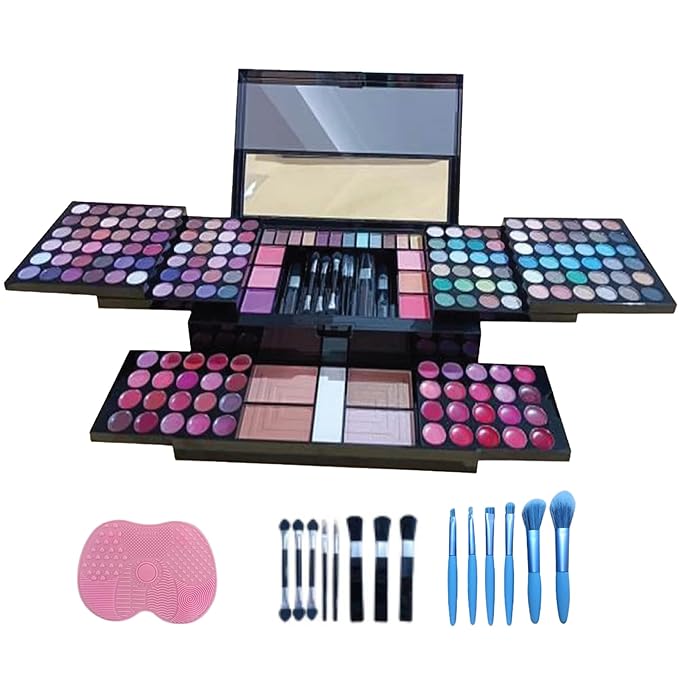 Makeup Kit for Women - 190-in-1 - Professional Makeup Pallets, makeup kit Includes Eyeshadows, Blushes, Makeup Brushes & More For a Full Makeup Look