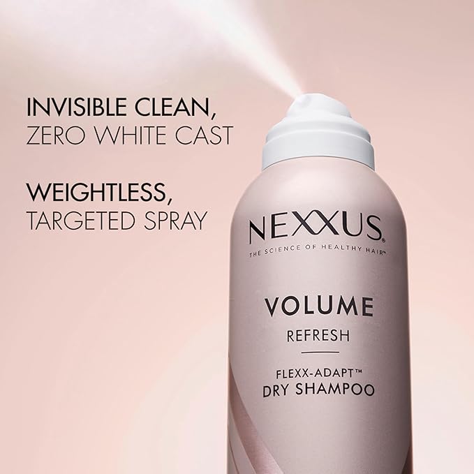 Nexxus Volume Refresh Dry Shampoo For Oil Control + Root-Lifting 72 Hour Freshness with FLEXX-ADAPT Technology 5 oz