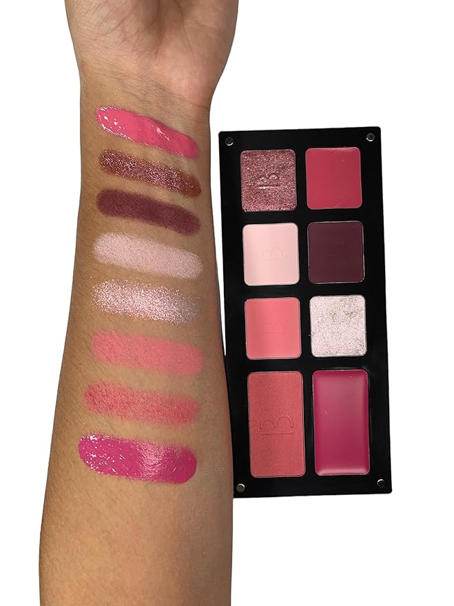 Multi-Effect Palette | All In One Palette | Bianca Makeup | Reusable Magnetic Palette | With Eyeshadows, Lipstick, and Blush | Find the effect you desire | Makeup Palette (Coquette)