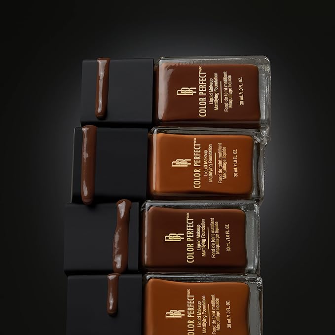 Black Radiance Color Perfect Liquid Full Coverage Foundation Makeup, Brownie, 1 Ounce