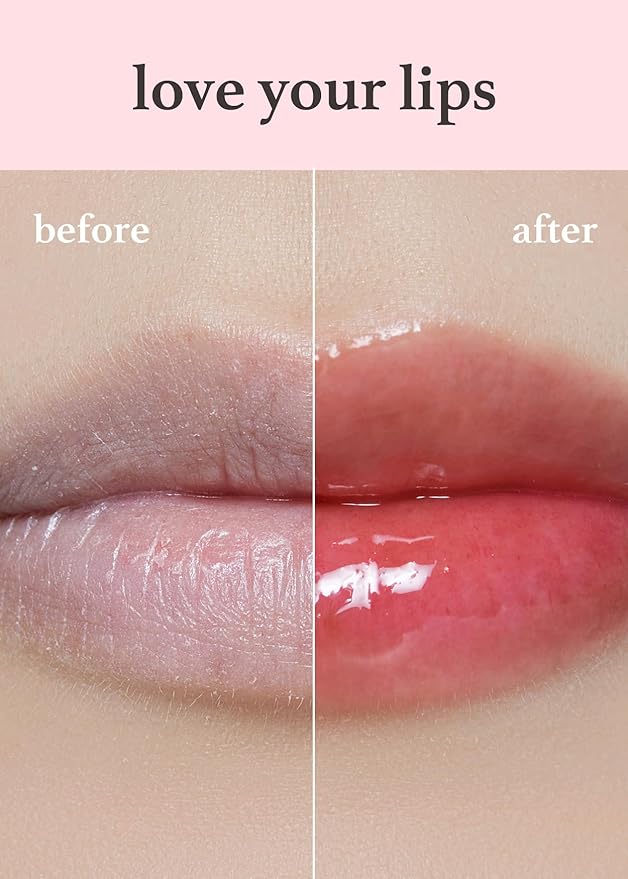 NOONI Vegan Lip Oil Bundle - Appleberry & Appleclear | Lip Stain, Long Lasting, Moisturizing, Plumping, Korean Lip Tint