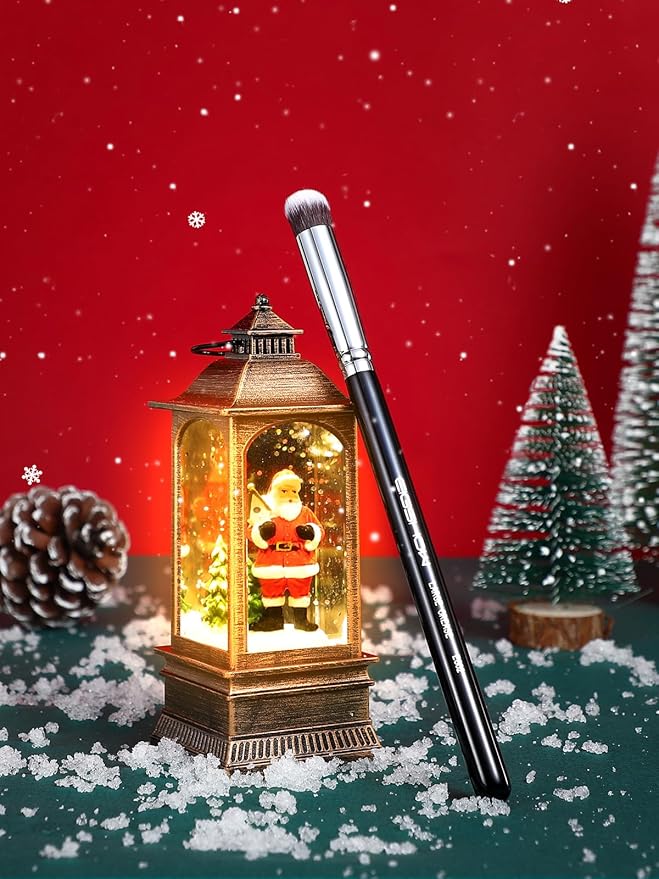 Crease Eyeshadow Brush, EIGSHOW Precision Eye Shadow Blending Brushes for Base Application Smudging Defining, Soft, Dense Bristles (E802)