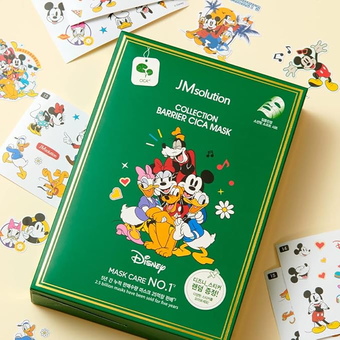 JMsolution Disney Collection Barrier- CICA Calming Mask Sheet-Korean Skin care facial mask -10EA