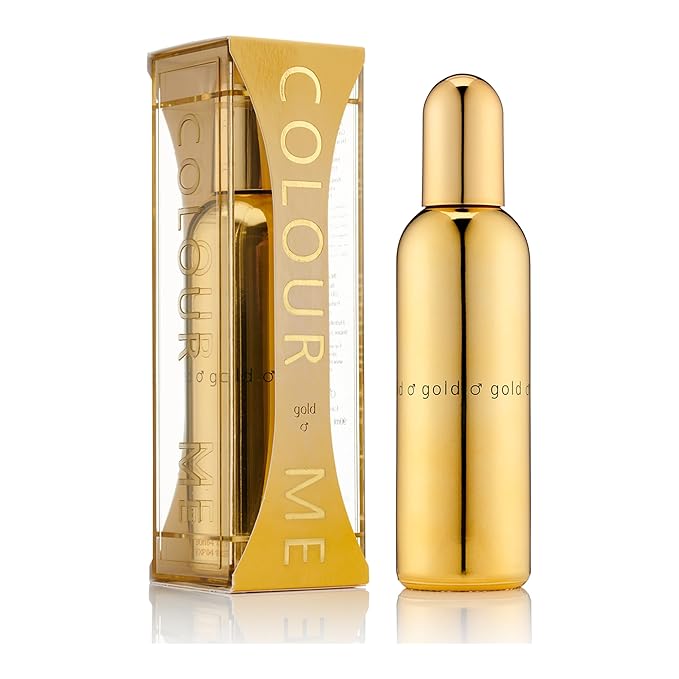 COLOUR ME Gold Homme Perfume. 100 ml Eau de Parfum Men, Luxury Fragrance - Aftershave, Long Lasting Perfumes for Men by Milton-Lloyd