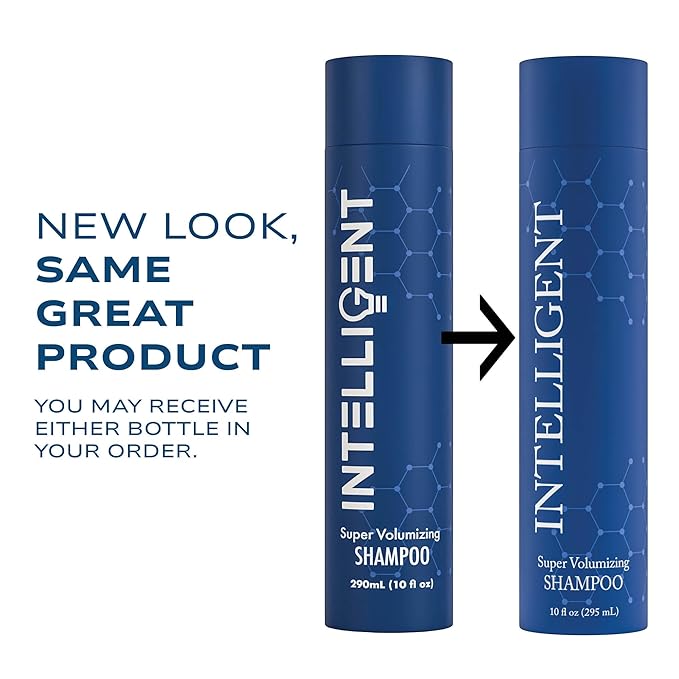 Intelligent Super Volumizing Hair Loss Shampoo - Strengthens Weakened Hair and Maximizes Volume | 10 fl oz (290 ml)