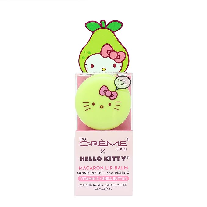 Hello Kitty Macaron Lip Balm - Juicy Pear Flavored