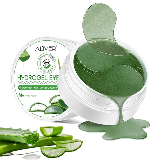 Under Eye Patches -30 Pairs, Collagen Eye Mask for Dark Circles, Puffy Eyes, Wrinkles Treatment, Aloe Eye Bags with Hyaluronic Acid and Collagen, Moisturizing & Anti-Aging