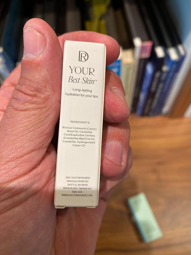 Doctor Rogers Lip Balm, Hydrating and Softening Lip Moisturizer For Very Dry Lips, Dermatologist-Created, Natural, & Hypoallergenic Moisturizing Lip Balms, 4.25g Tube, Pack of 3