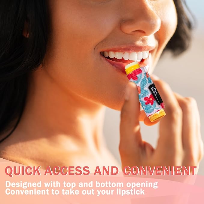 WK IEASON Lip Balm Holder Keychain Bulk Chapstick Holder Key chain