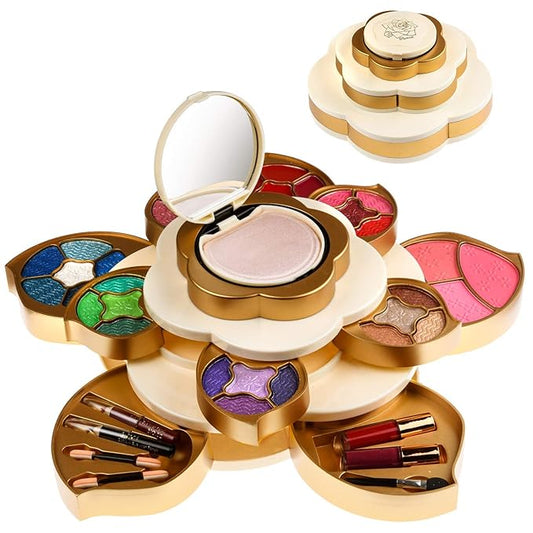 All In One Makeup Gift Kit for Woman and Teens | Makeup Flower Set with Eyeshadow Palette