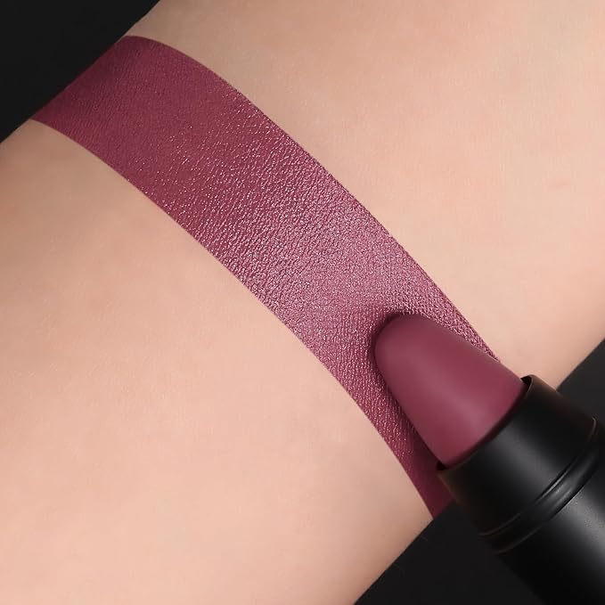 FOCALLURE Ultra Chic Matte Lipstick,Rich Vitamin E Lip Crayon,Lightweight Matte Color without Drying or Fading,Long Lasting Waterproof Lips Makeup,DARE YOU