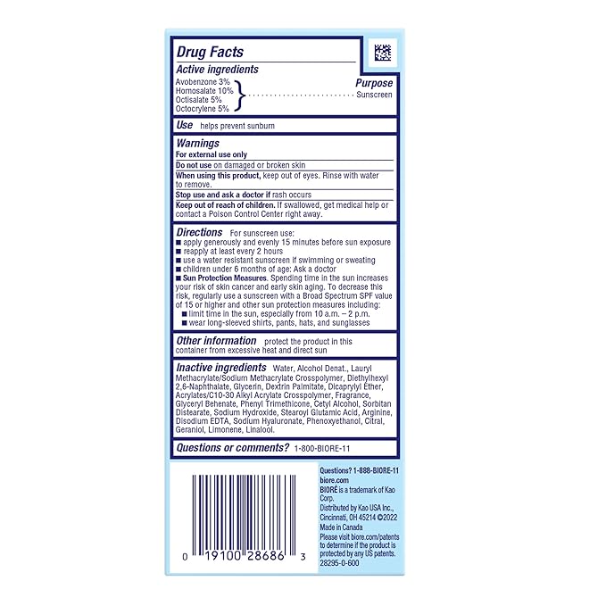 Bioré UV Aqua Rich Daily Hydrating Facial Moisturizer with SPF 50 | Oil Free Sunscreen & Primer for Makeup with Hyaluronic Acid, No White Cast, Non-Comedogenic, For Sensitive Skin, PA++++, 1.7 Oz