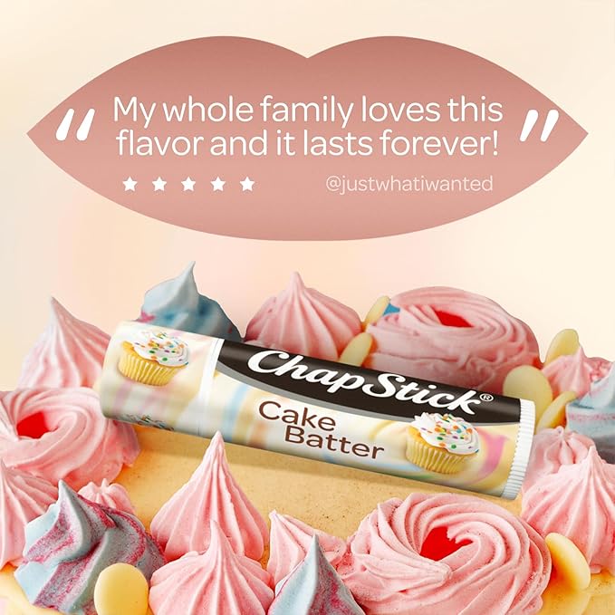 ChapStick Limited Edition Cake Batter, 12-Stick Refill Pack