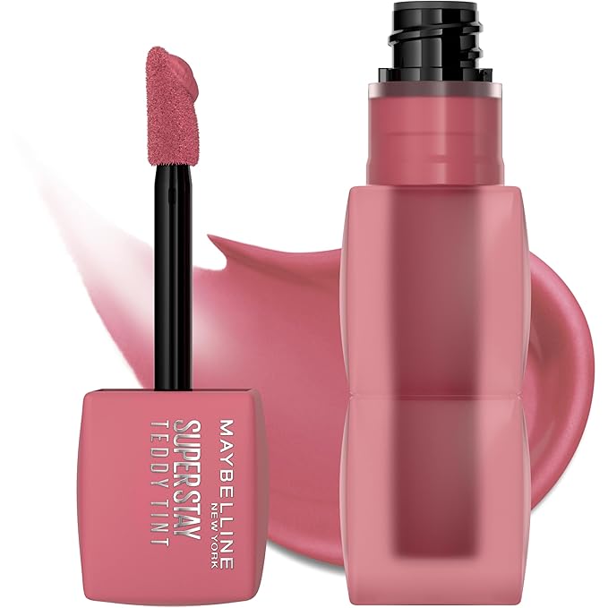 Maybelline Super Stay Teddy Lip Tint, Long Lasting Matte Lipstick For Up To 12HR Wear, Kneehigh, 1 Count
