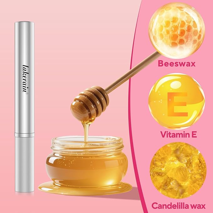 Honey Lipstick Tinted Lip Balm, Sheer Lightweight Lip Stain for All Skin Tones, Moisturizing Nourishing Lipstick for Women All Skin Tones, a Hint of Natural Cherry Tint, Pink Honey