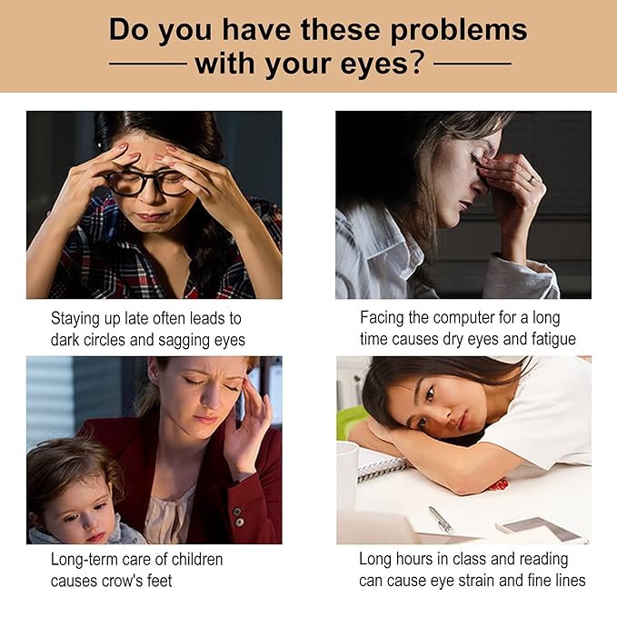 Caffeine Eye Serum, Eye Lift Serum with Vitamin C, Hyaluronic Acid, Collagen - Reduces Puffiness, Dark Circles, Under Eye Bags 1 oz / 30 ml