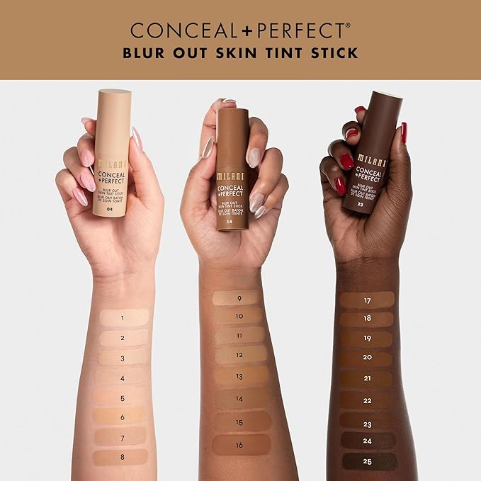 Milani Conceal + Perfect - Skin Tint Stick, Blur Out Tinted Moisturizer Makeup, Shade 020