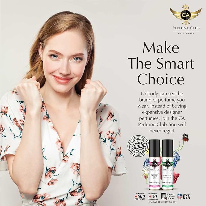 CA Perfume Impression of Alexandria II For Women & Men Replica Fragrance Body Oil Dupes Alcohol-Free Essential Aromatherapy Sample Travel Size Concentrated Long Lasting Attar Roll-On 0.3 Fl Oz-X2