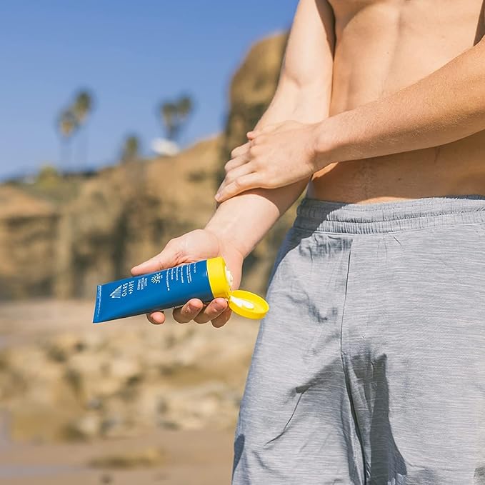 Oars + Alps Sunscreen Body Lotion for Everday Use, SPF 35 Body & Face Sunscreen Lotion, Infused with Aloe Leaf & Vitamin E, No White Residue, Water & Sweat Resistant, All Skin Types, Lightweight, 6oz