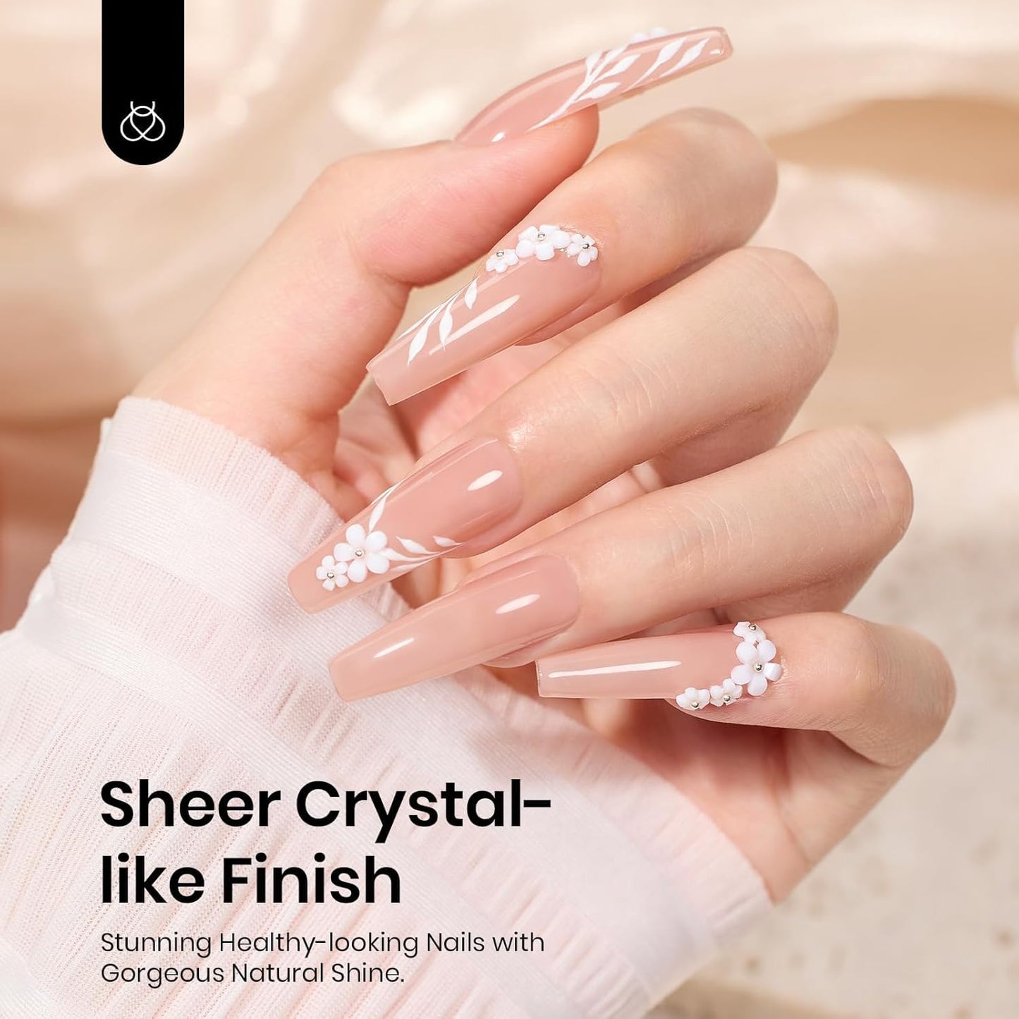 Beetles Nude Gel Nail Polish - 15ml Neutral Brown Base Color Fall Gel Polish Nail Concealer Mocha Sheer Translucent Effect Soak Off UV LED French Nail Art Manicure Gift for Women