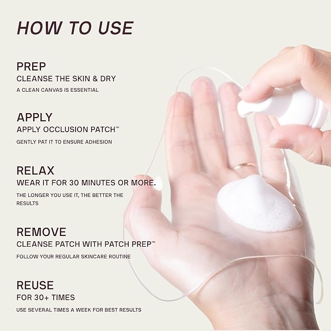 Dermaclara Face Patches Kit - Anti Wrinkle Patches for Forehead, Smile Lines, Silicone Anti-Wrinkle Frown Line Treatment, Up to 30 Uses - 1 Forehead, 2 Mouth, 2 Eye, 1 Neck & 1 Patch Prep Cleanser