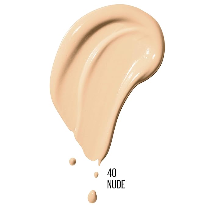 Maybelline Dream Radiant Liquid Medium Coverage Hydrating Makeup, Lightweight Liquid Foundation, Nude, 1 Fl; Oz