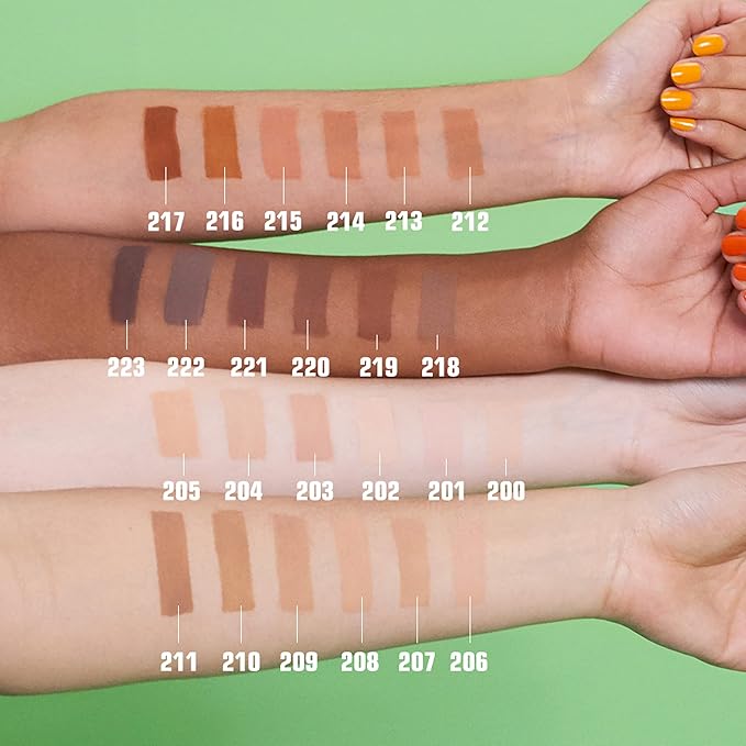 3INA The 3-In-1 Foundation 202 - Vegan Formula - Combination Of Primer, Concealer And Foundation - Medium Coverage - Natural Finish - Perfect For Covering Lines And Blemishes - Long Lasting - 1.01 Oz