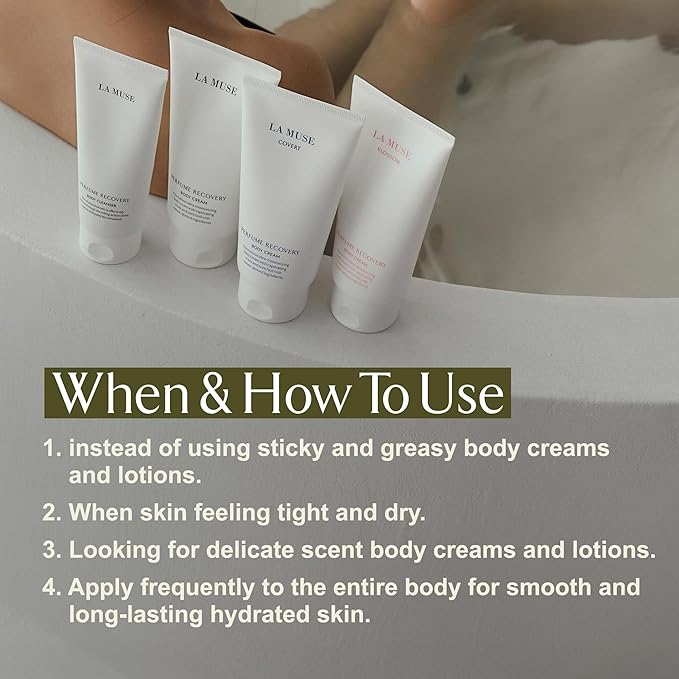 LA MUSE Perfume Body Lotion for Women(Floral Musk) | Body Cream for Women, Dry Skin with Shea Butter, Peptide | Softens & Comforts Sensitive Skin with Silky Smooth Finish, Non-Sticky | 10.14 fl oz