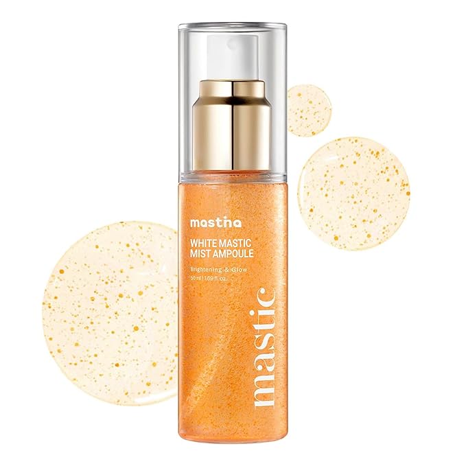 MASTINA Mastic Face Spray (1.69fl oz) Facial Mist for Natural Glow, Hydrating Formula for Dry Skin, On-the-Go Portable Korean Skin Care, Travel Summer Essentials. Mastic Gum.