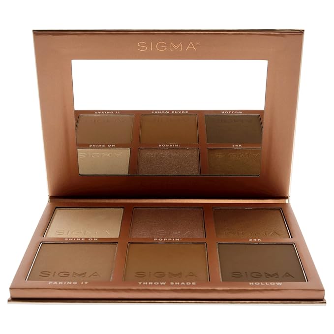 SIGMA Beauty Sculpt Highlight Plus Contour Palette Makeup Women 0.98 oz