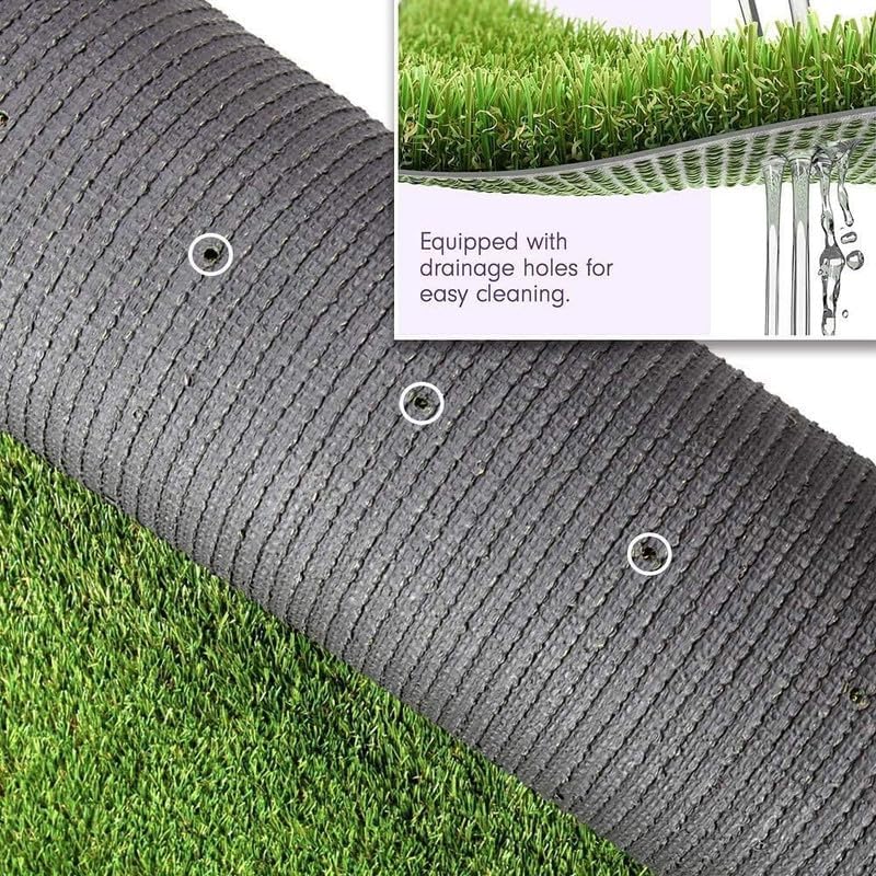Fas Home Artificial Grass Turf 14FTx60FT, 1.38" Pile Height Realistic Synthetic - Image 3