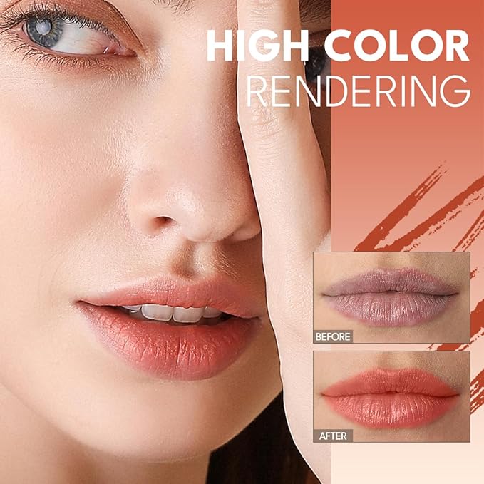 tinted lip balm, Conditioning & Nourishing Lip Balm, Matching concealer to cover lip lines and enhance color development- PINK NECTAR
