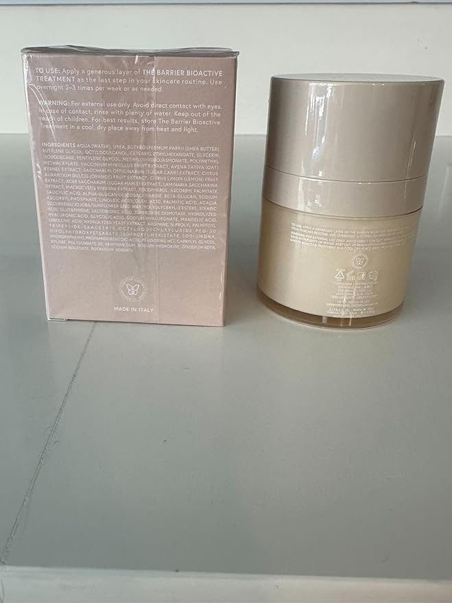 U Beauty BARRIER Bioactive Treatment - Night Cream Moisturizer for Face for Softer & Stronger Skin, Improves Rough, Dull Skin, Overnight Skin Barrier Cream with Urea, & Hyaluronic Acid - 1.7 fl oz
