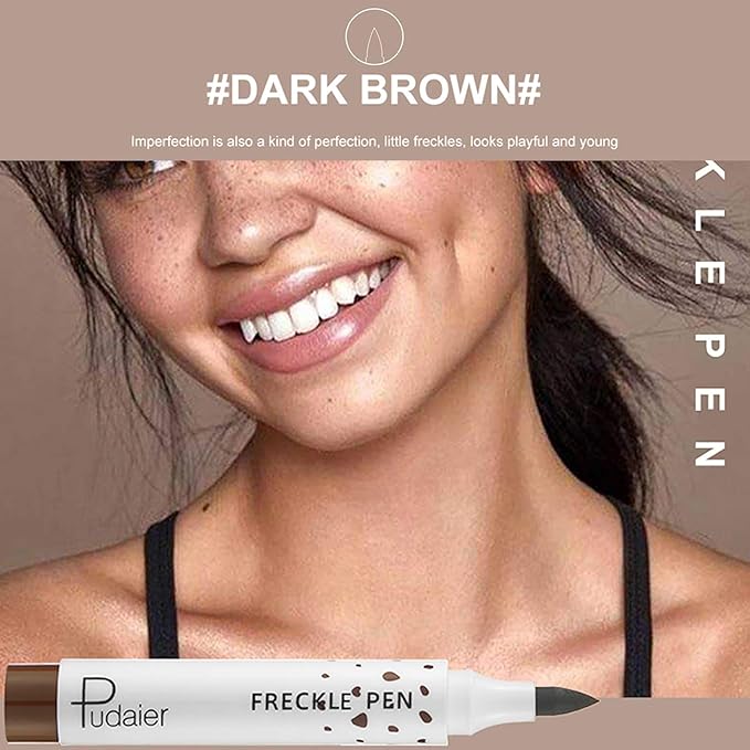 Freckle Pen 2 Colors Waterproof Lasting Natural Like Face Freckle Makeup Pen 2 Pcs 0.17 Fl Oz