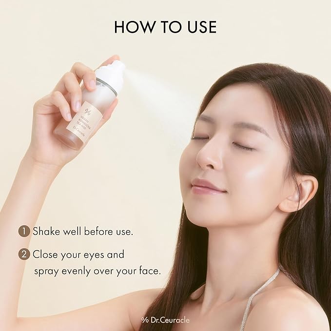 Dr.Ceuracle Vegan Kombucha Tea Mist - Hydrating Face Mist, Portable Milky Spray Serum, Korean Skincare (80 ml / 2.70 fl. oz.)