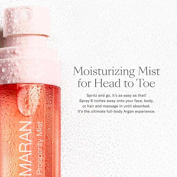 Josie Maran Moisture Miracle Workers Duo - 100% Pure Argan Oil & Hydrating Body Mist - Moisturizing Skincare Set with Nutrient-Rich Ingredients for All Skin Types - Vegan & Cruelty-Free (2 Piece Set)